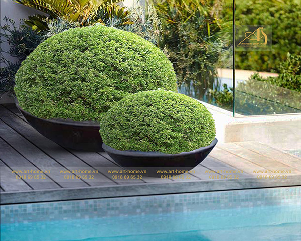 GRC planter - Glass-fiber reinforced concrete planter
