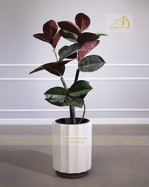Polyester composite planter