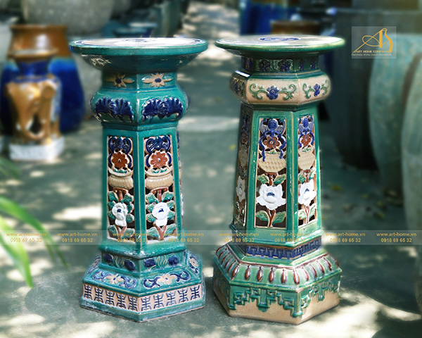 Faux antique stand, bonsai stand