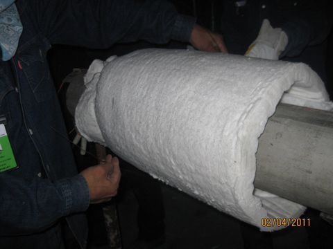 Drying and bending refractory materials