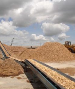 Wood chip conveyor frame
