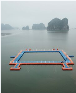 Pontoon bridge