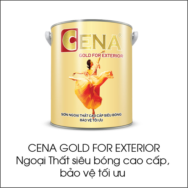 Cena Gold for Exterior: High-gloss premium exterior paint