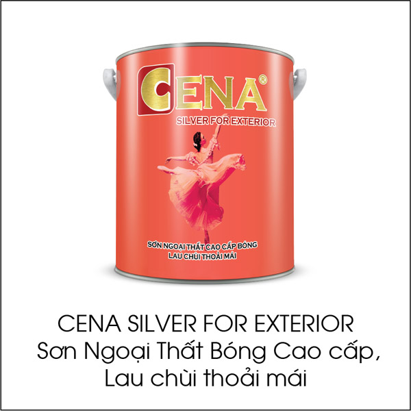 Cena Silver for Exterior: High-quality glossy exterior paint