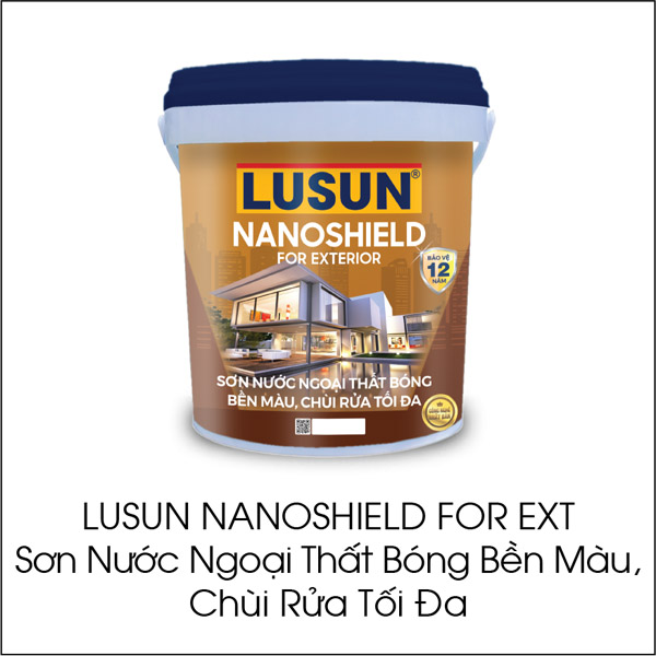 Lusun Nanoshield for Ext: Durable, glossy exterior paint