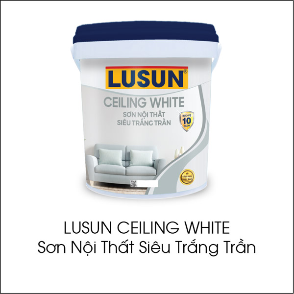 Lusun Ceiling White: Ultra-white interior paint for ceilings