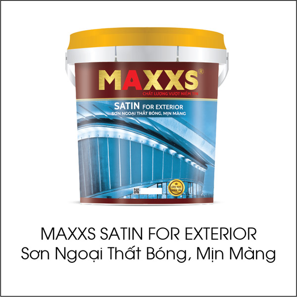 Maxxs Satin for Exterior: Glossy, smooth exterior paint
