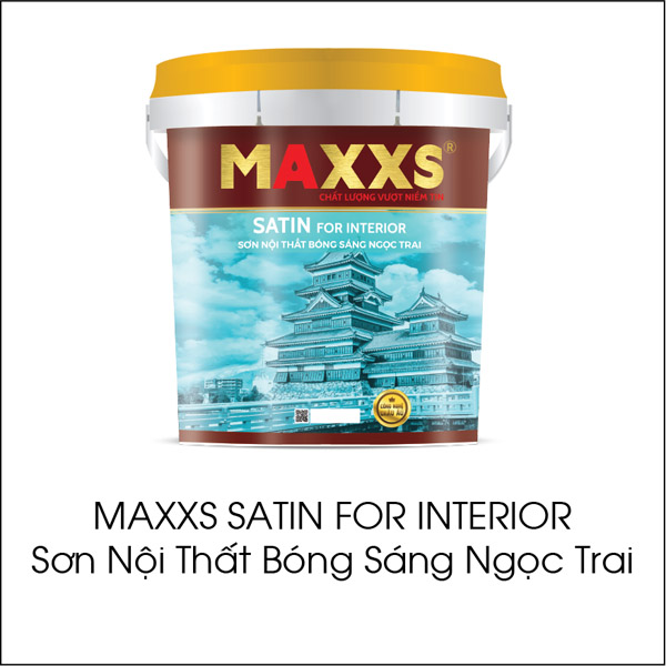 Maxxs Satin for Interior: Pearlescent glossy interior paint