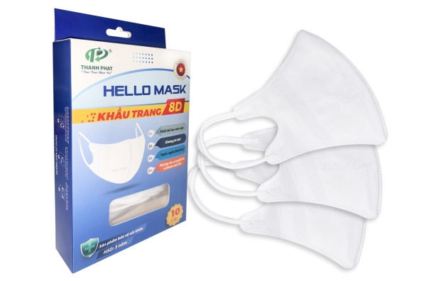 Hello Mask 8D - white medical masks