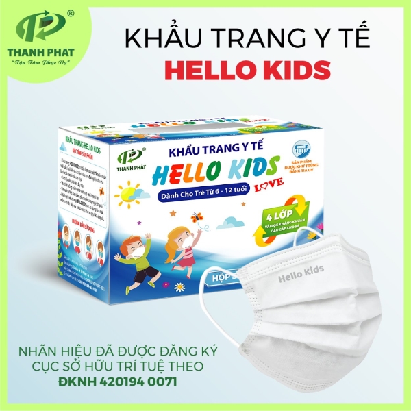 Hello Kids 50-mask box - new model