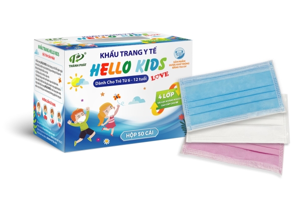 Hello Kids 50-mask box - new model