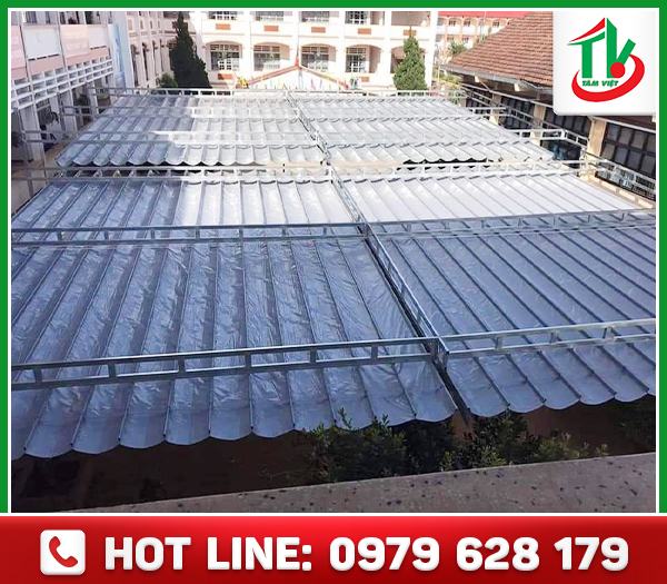 Awning, folding roof