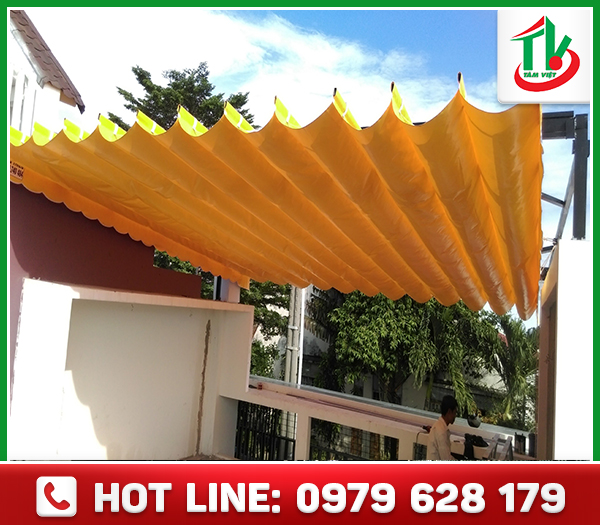 Awning, folding roof