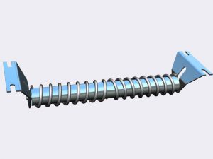 Steel spiral return idler