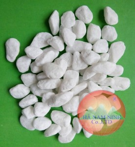 White pebbles