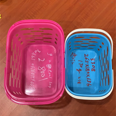 Plastic fruit basket