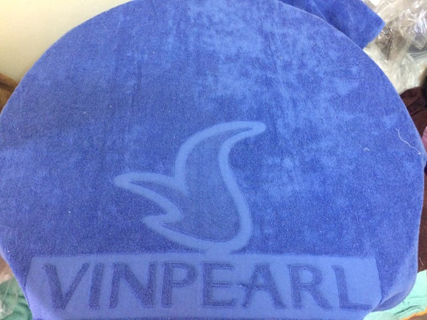 Logo embroidered towels
