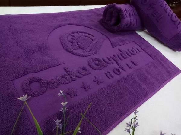 Logo embroidered towels