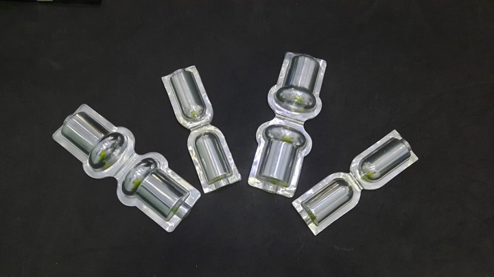 Formed plastic component tray