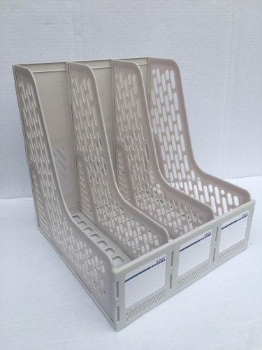 Plastic document shelf