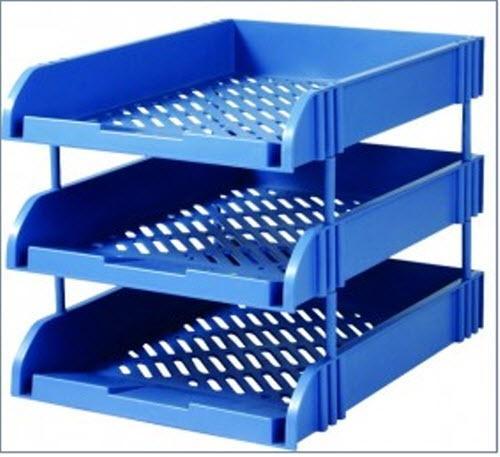 Plastic document tray
