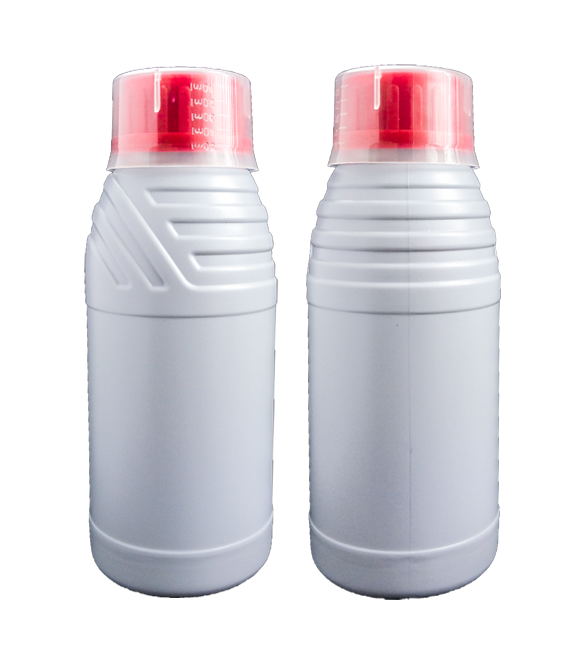 500ml HDPE plastic bottle with cup