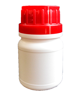 White 50ml PE plastic bottle