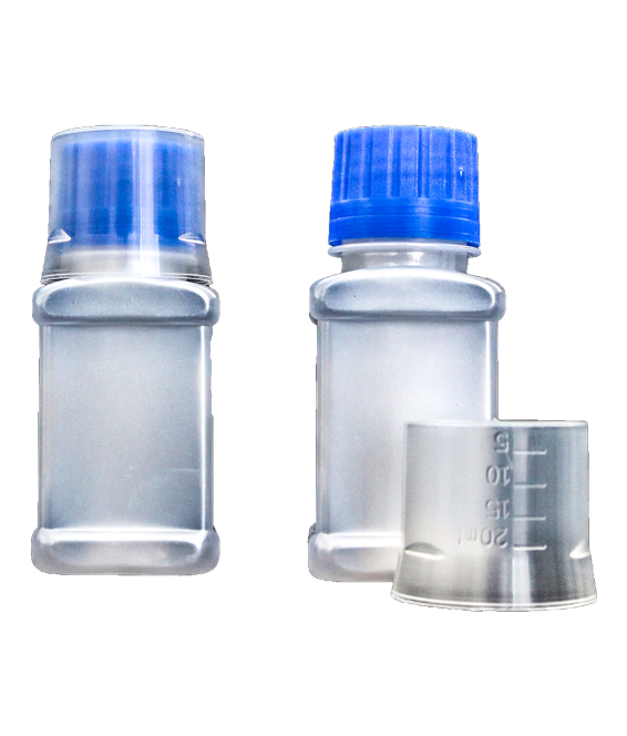 50ml square PET plastic bottle