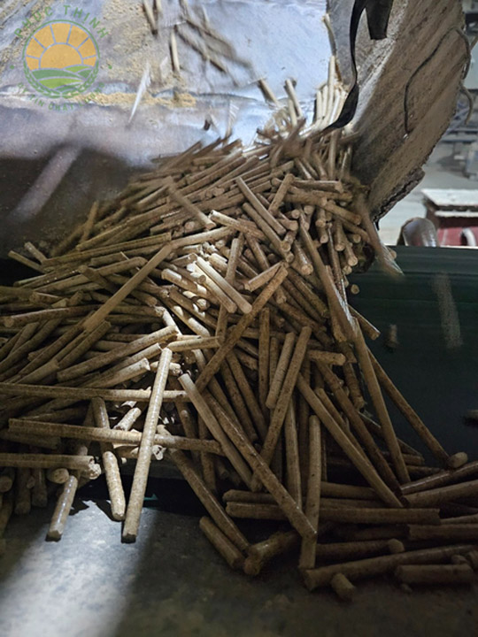 Rice husk pellets