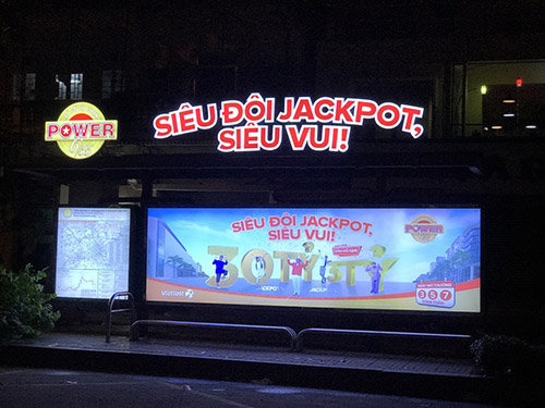 Advertising installation