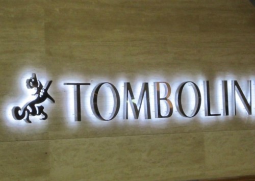 CNC cutting of stainless steel lettering