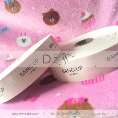 Printed cotton label
