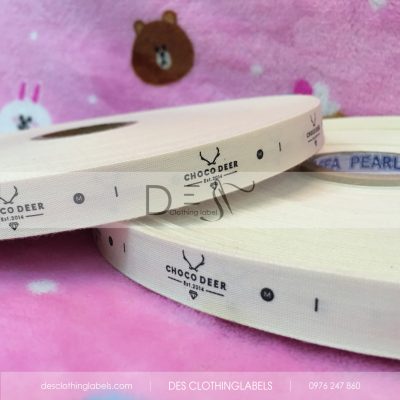 Printed cotton label