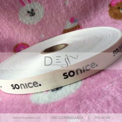 Printed cotton label