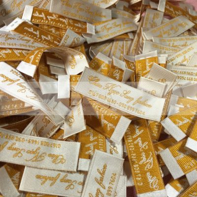 Satin woven label