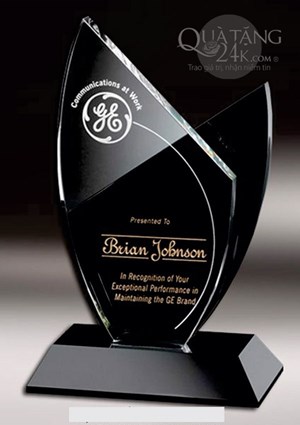 Crystal trophy Bri Johnson