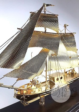 Wooden sailboat
