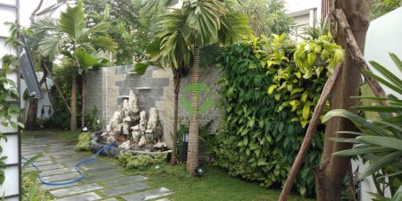 Townhouse garden landscape construction