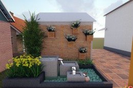 Townhouse garden landscape design and construction