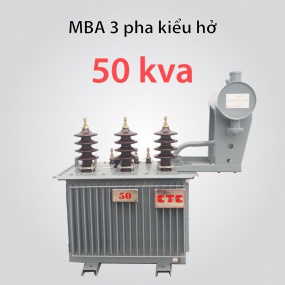 Open type three phrase transformer 50kva