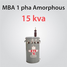 Amorphous single phase transformer