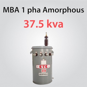 Amorphous single phase transformer