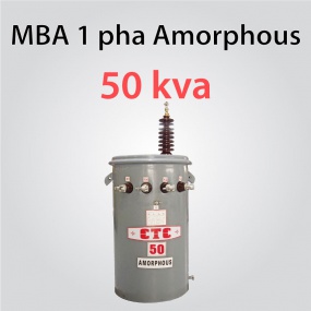 Amorphous single phase transformer