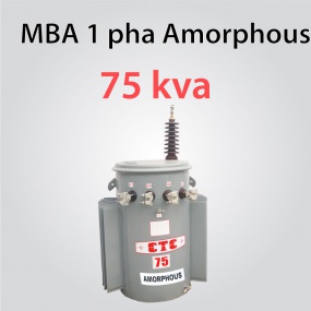 Amorphous single phase transformer