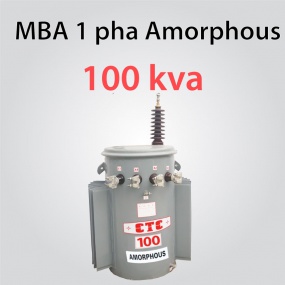Amorphous single phase transformer