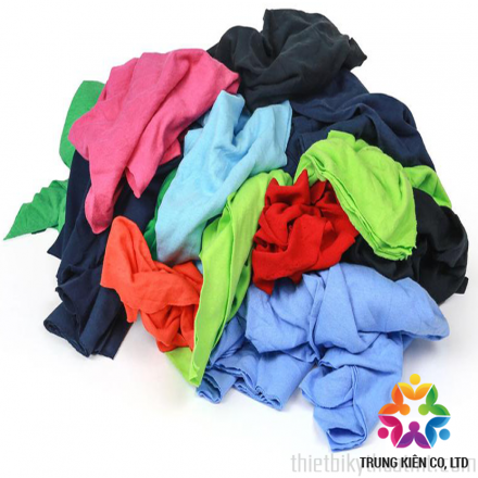 Colored cotton cleaning rag