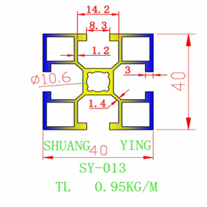 Extruded aluminum profile