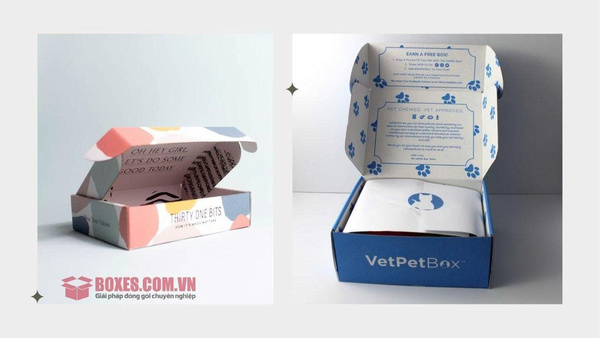 Corrugated gift boxes