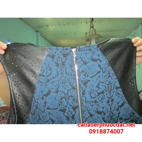 Leather laser cutting