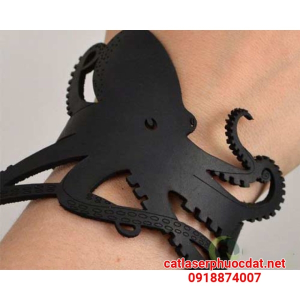 Leather laser cutting